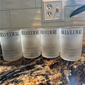 Belvedere Vodka Frosted‎ Glass Set